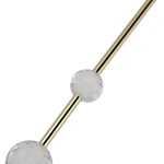 Lampa wisząca Vaku złota LED 4000K