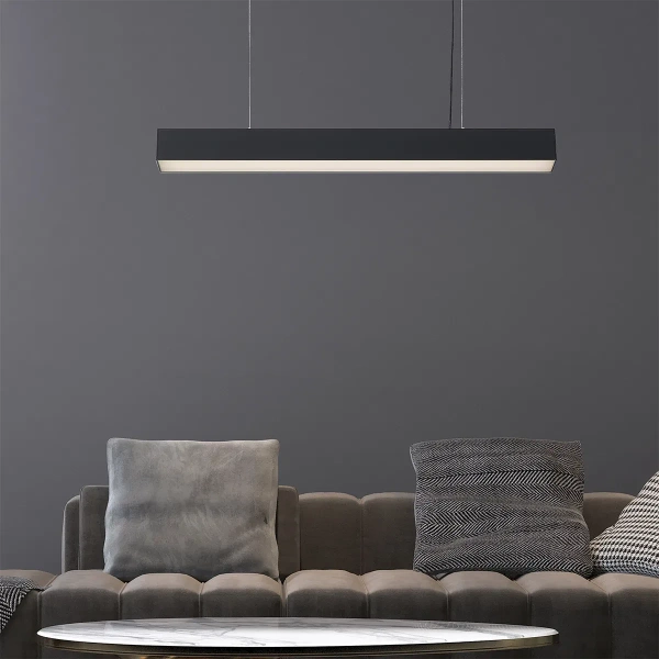 Lampa wisząca Luci M czarna LED 32W CCT
