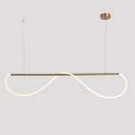 Lampa wisząca Meleca M złota LED CCT