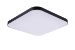 Plafon Babilon kwadratowy 33 cm czarno-biały LED 4000K