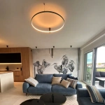 Plafon Ring L 90 cm czarny LED 50W CCT