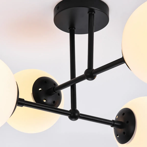 Lampa wisząca Roma 4 czarna 4xE14