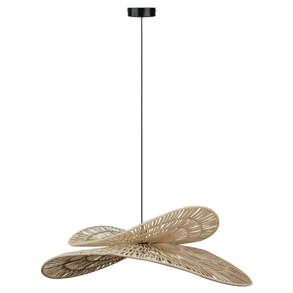 Lampa wisząca Raya z rattanu naturalna 1xE27
