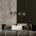 Lampa wisząca Alisa 4 grafitowa z dymionymi kloszami 4xE14