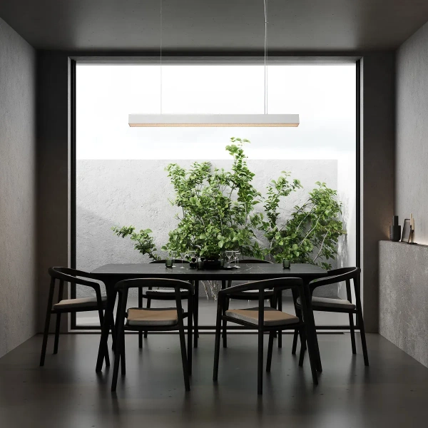 Lampa wisząca Mira L biała LED 45W CCT