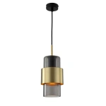 Lampa wisząca Miele dymno-złota 1xE27