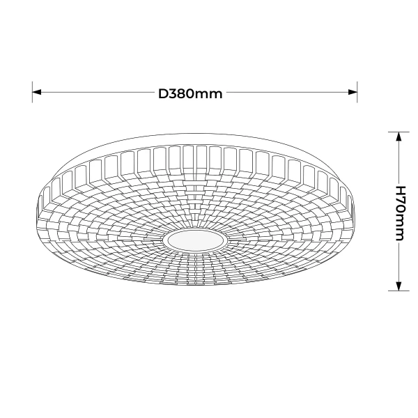 Plafon Solaro 40 cm biały LED 23W 4000K