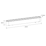 Reflektor magnetyczny Magnetic Slim Zing 12W CCT biały