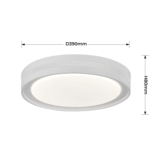 Plafon Ronda 40 cm biały LED 25W CCT