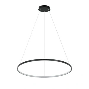 Lampa wisząca Ring 66 cm czarna LED 3000K