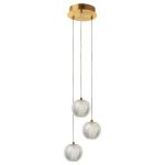 Lampa wisząca Diamond 3 złota LED CCT