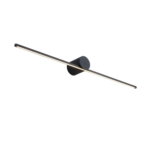 Kinkiet Modern Slim 60 cm czarny LED 3000K IP44