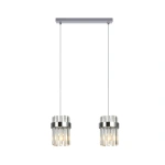Lampa wisząca Vetro listwa chromowana 2xE14