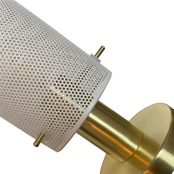 Lampa stołowa Tirana biało-złota 1xE27