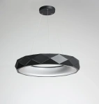 Lampa wisząca Reus czarna LED 4000K
