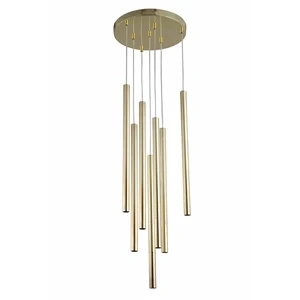 Lampa wisząca Lungo 7 złota 7xG9