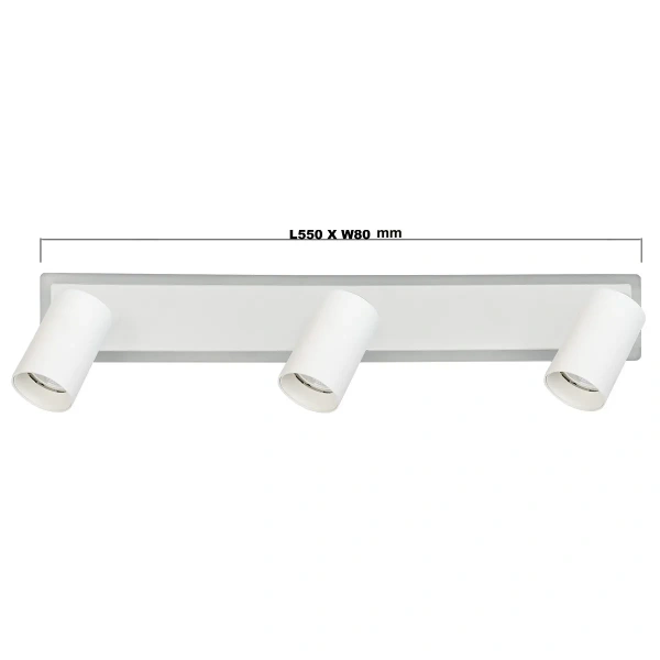 Spot sufitowy Parma 3 biały 3xGU10 + LED CCT