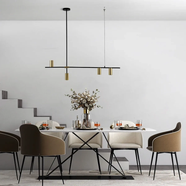 Lampa wisząca Arizona 4 czarno-złota 4xGU10