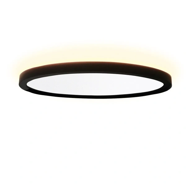 Plafon Pryzma 38 cm czarny LED CCT