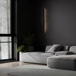 Kinkiet Bodo 90 cm czarny LED CCT IP54