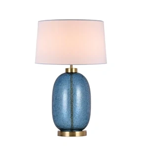 Lampa stołowa Amur niebieska 1xE27