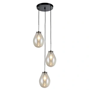 Lampa wisząca Fondi 3 czarna 3xE14