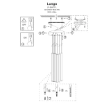 Lampa wisząca Lungo 7 czarna 7xG9