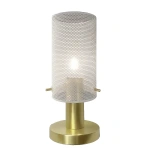 Lampa stołowa Tirana biało-złota 1xE27