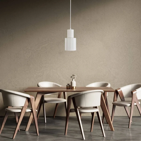 Lampa wisząca Tokio 1 biała 1xE27