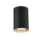 Tuba natynkowa Manacor 9 cm czarno-złota 1xGU10