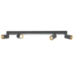Plafon Perugia 4 czarny 4xGU10 + LED 18W CCT