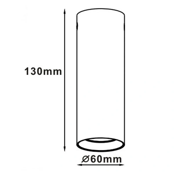 Tuba natynkowa Manacor 13 cm biała 1xGU10