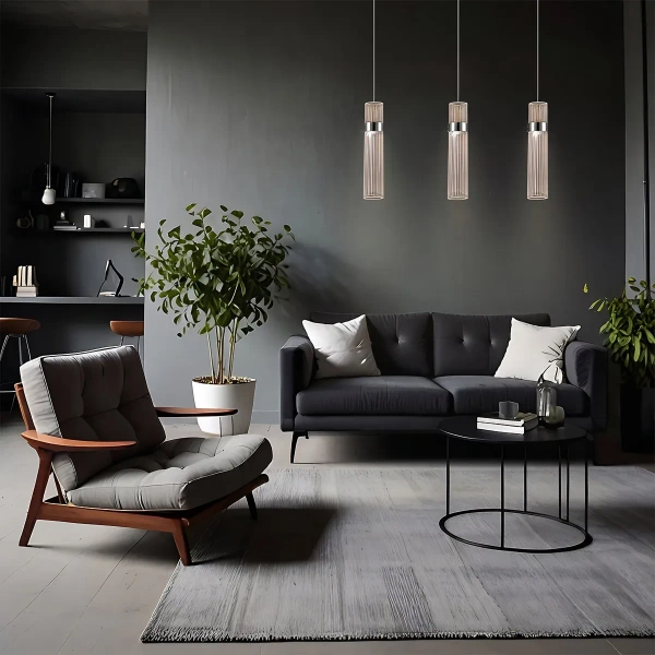 Lampa wisząca Ambiente 3 chromowana LED CCT