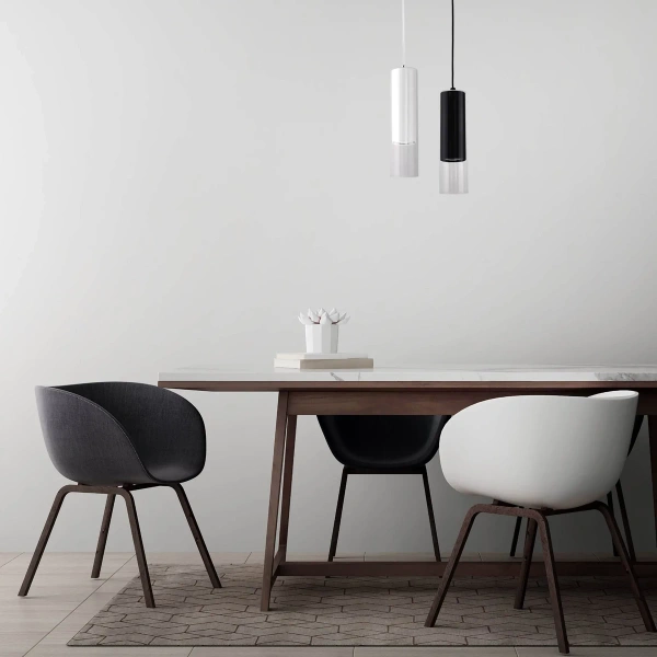 Lampa wisząca Manacor czarna 1xGU10