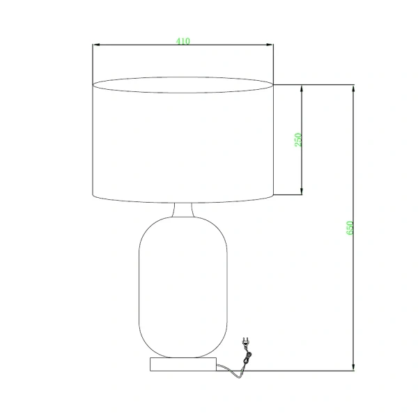 Lampa stołowa Tamiza 65 cm złota 1xE27