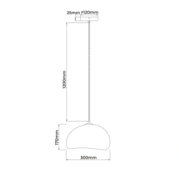 Lampa wisząca Nube śr. 30 cm biała 1xGX53