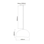 Lampa wisząca Nube śr. 40 cm biała 1xGX53