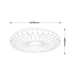 Plafon Zivora 26 cm biały LED 12W 4000K