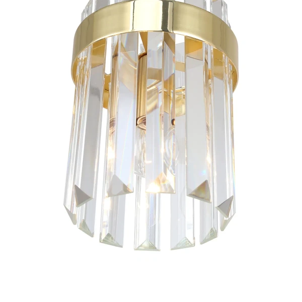 Lampa wisząca Vetro listwa złota 3xE14