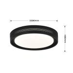Plafon Ronda 40 cm czarny LED 25W CCT