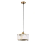 Lampa wisząca Vetro okrągła złota 1xE27