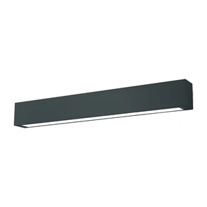 Lampa sufitowa Ibros 63 cm czarna LED 18W 3000K IP44