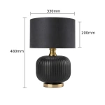 Lampa stołowa Tamiza 48 cm czarna 1xE27