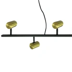 Lampa wisząca Snow 6 115 cm czarno-złota 6xGU10