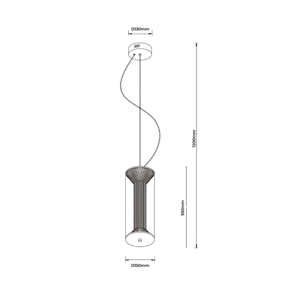Lampa wisząca Aeris dymiona LED 16W CCT
