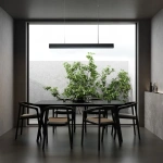 Lampa wisząca Mira L czarna LED 45W CCT