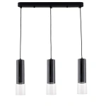 Lampa wisząca Manacor listwa czarna 3xGU10