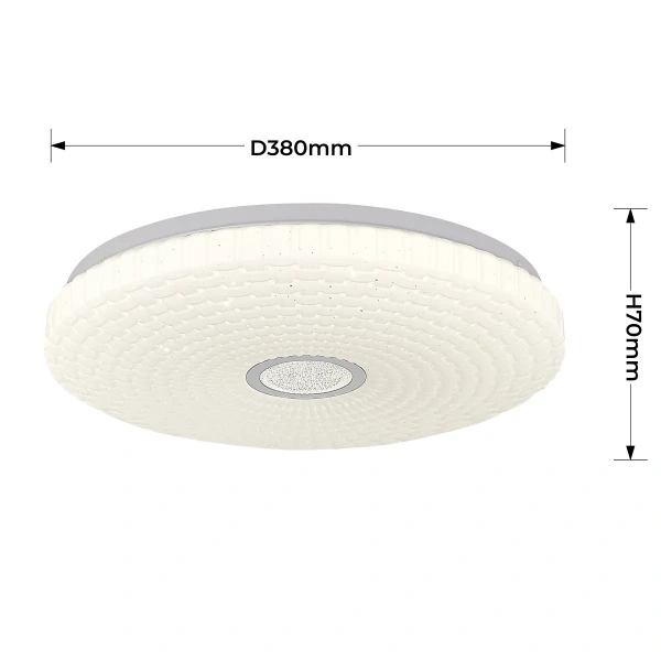 Plafon Solaro 40 cm biały LED 23W 4000K