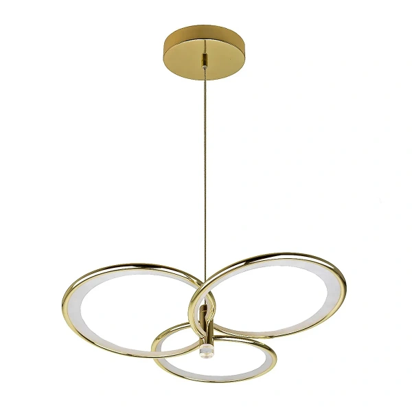 Lampa wisząca Azina 3 złota LED CCT