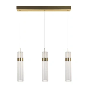 Lampa wisząca Ambiente 3 złota LED CCT